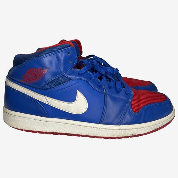 Nike Air Jordan 1 Flight 3 Blue Red White Mens Size 13 Basketball Shoes 2012 - Picture 1 of 12